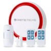 Alarma inalámbrica PRIMETECHS para sensores inalámbricos sirena integrada y notificación por aplicación celular TUYA. Compatible con Alexa y Google Home.