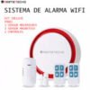 Alarma inalámbrica PRIMETECHS para sensores inalámbricos sirena integrada y notificación por aplicación celular TUYA. Compatible con Alexa y Google Home.