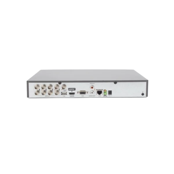 DVR 8 Canales TURBOHD + 4 Canales IP / 5 Megapixel Lite - 3K Lite / Audio de Dos Vías por Coaxitron / Reconocimiento Facial / ACUSENSE (Evista falsas alarmas) / 1 Bahía de Disco Duro / Salida de Video en Full HD