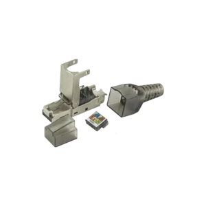 Plug RJ45 Blindado Categoría 6A -Sin herramienta, para terminación en campo