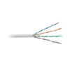 Cable Cat5e de alto rendimiento certificaciones ETL, UL, de 500 ft ( 152.5 m ) de color Blanco, para aplicaciones en video vigilancia, redes de datos. Uso Interior.