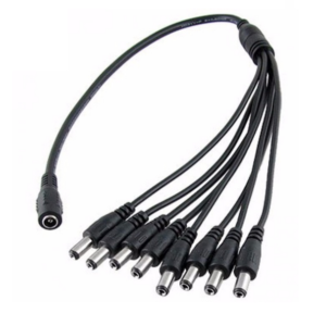Divisor de energía / Tipo pulpo / 8 Conectores macho / 2.1 mm / 1 Conector hembra