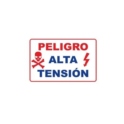 Letrero de peligro para cercas electrificadas, de alta durabilidad (21 x 13 cm)