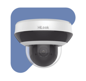 Mini Domo PTZ IP 2 Megapixel / 4X Zoom / H.265+ / 20 mts IR EXIR / WDR 120dB / PoE / IK10 / Exterior IP66 / Ultra Baja Iluminación / Micrófono Integrado / PoE