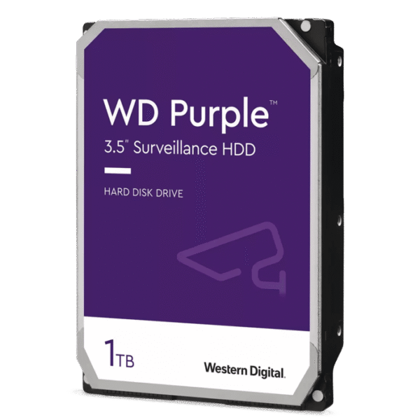 Disco Duro Purple de 1 TB / 5400 RPM / Optimizado para Soluciones de Videovigilancia / Uso 24-7