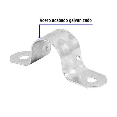 Bolsa c/10 abrazaderas tipo omega p/tubo pared delgada
