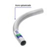 Codo Conduit 90° 3/4" pared delgada (1 mm)