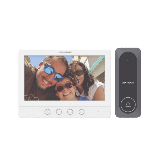 Kit de Videoportero TurboHD con Pantalla LCD a Color de 7" / Frente de Calle para Exterior de Policarbonato / 720p (1 Megapíxel )130° de Visión (Gran Angular)