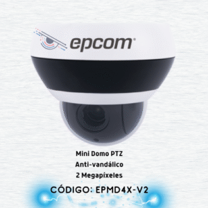 Mini Domo PTZ Anti-vandalico IP66 4X Zoom HD-TVI 2 Megapixeles (1080P)