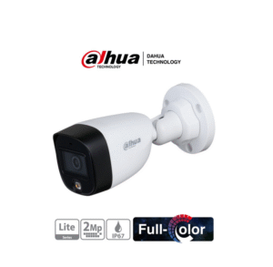 DAHUA HAC-HFW1209CN-A-LED - Cámara Bullet Full Color 1080p/ Lente de 2.8 mm/ 106 Grados de Apertura/Micrófono/ Luz Blanca de 20 Mts/ Starlight/ IP67/ Soporta CVI/AHD y CVBS