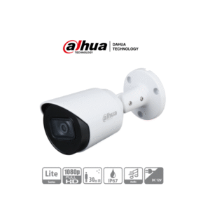 DAHUA HFW1200T-A - Cámara Bullet HDCVI 1080p/ Micrófono Integrado/ 103 Grados de Apertura/ Lente 2.8 mm/ IR 30 Mts/ IP67/ Metálica/ DWDR/ BLC /HLC