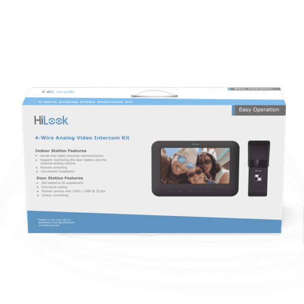 Kit de Videoportero Analógico con Pantalla LCD a Color de 7" / Frente de Calle para Exterior IP65 / Salida de Relevador