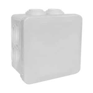 Caja estanca con conos hueso presión, 100x100x45 mm, grado de protección IP 55